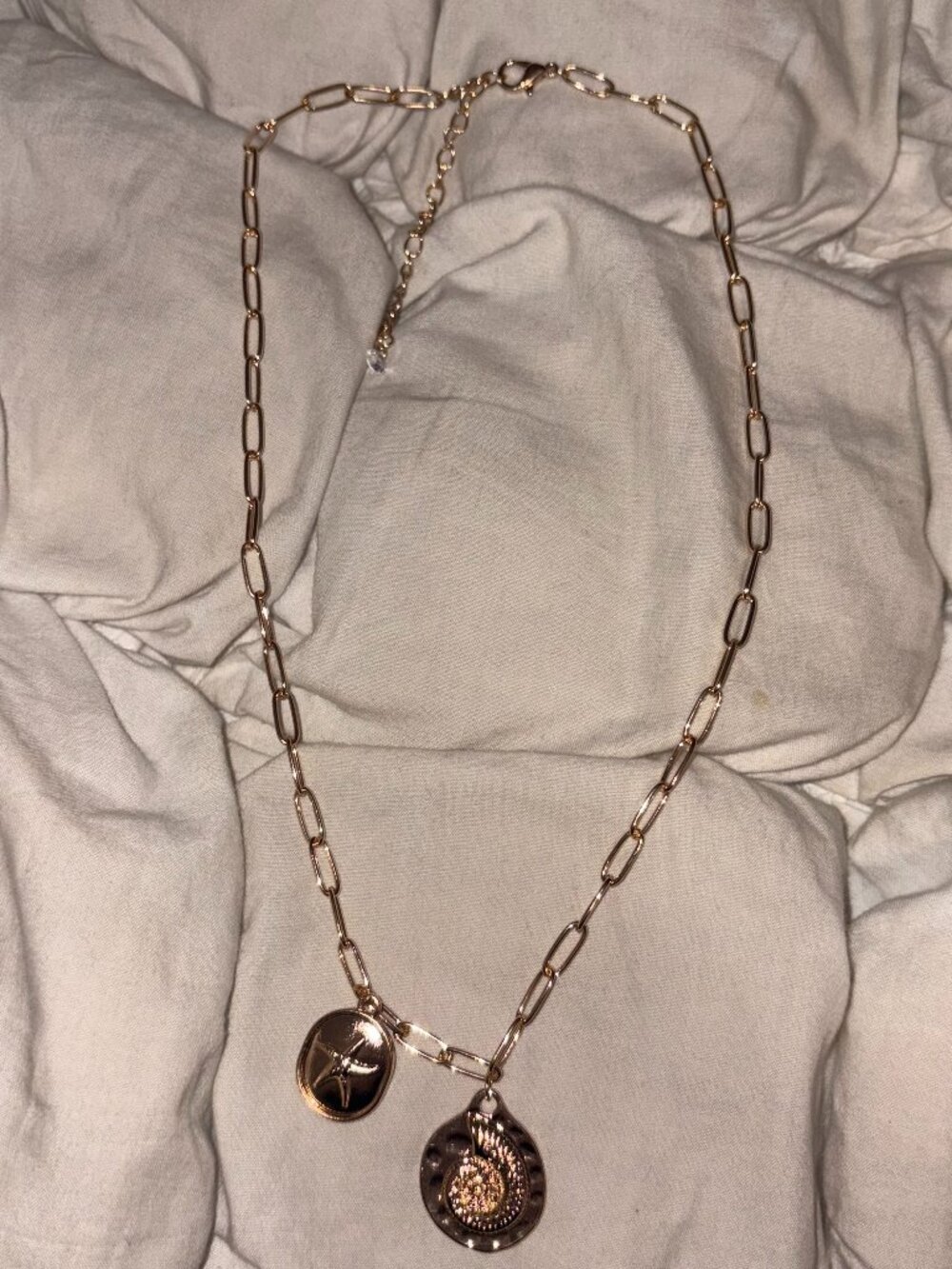Free People Coastal Cowgirl Shell & Starfish Charm Necklace